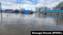 Су басқан Ойыл ауданындағы елді мекендер. Ақтөбе облысы, 29 наурыз, 2024 жыл.