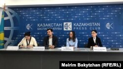 Пресс-конференция «Молодёжной информационной службы Казахстана» и исследовательского центра «Сандж», которые осуществляли мониторинг выборов в Алматы, 28 марта 2023 года