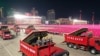 North Korea -- a paramilitary parade at Kim Il Sung Square in Pyongyang