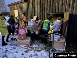 Акция по сбору вторсырья в деревне Ведлозеро, Карелия