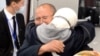 Kazakhstan - Rakyzhan Zeinolla hugged his daughter after 17 years of separation. Almaty, 9 April 2021