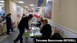 Выборы на одном из участков Петербурга