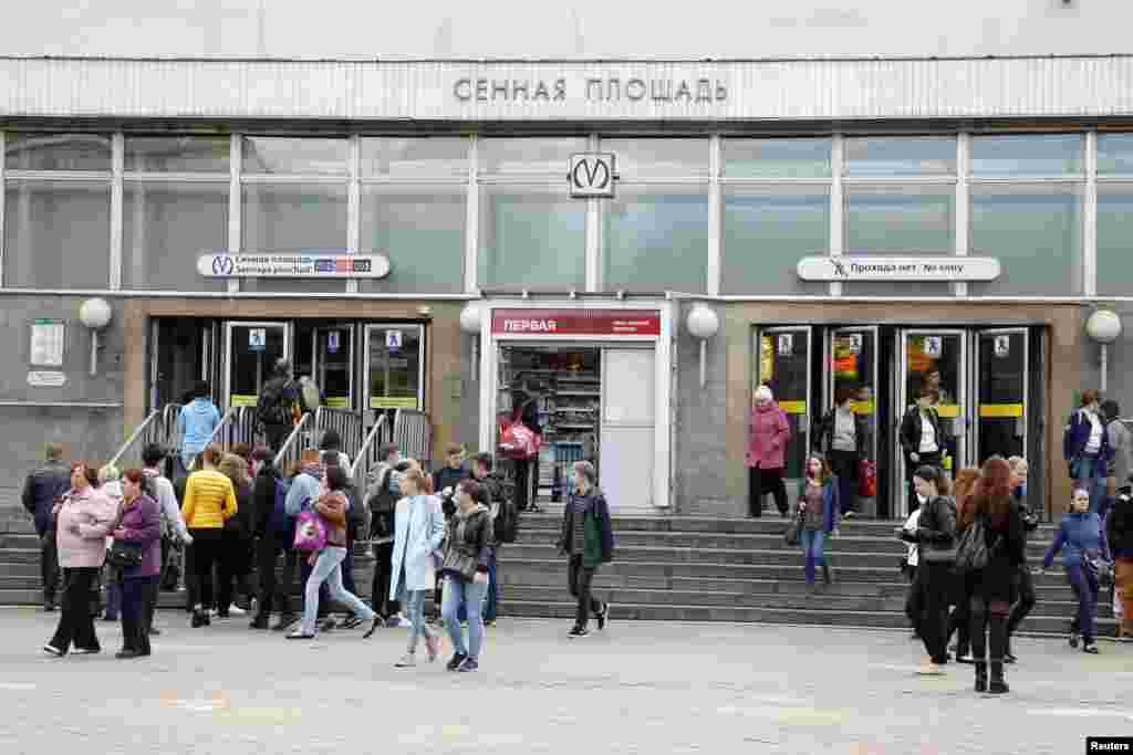 Станция метро &quot;Сенная площадь&quot; (архивное фото).