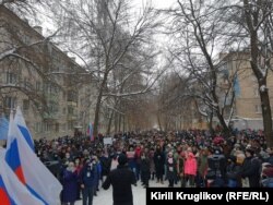 Акция протеста в поддержку Навального в Вологде