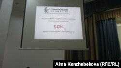 Cлайд, который показали на родительском собрании, организованном Transparency Kazakhstan. Алматы, 17 августа 2016 года.