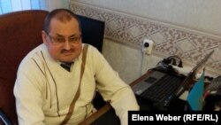 Максим Иващенко, председатель организации "Темиртауское городское добровольное общество инвалидов". Темиртау, 10 декабря 2014 года.