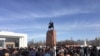 Бішкекте Омурбек Текебаевты қолдаған митинг өтіп жатыр