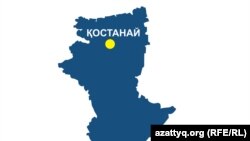 Карта Костанайской области.