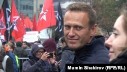 Алексей Навальный на митинге в Москве, архивное фото 