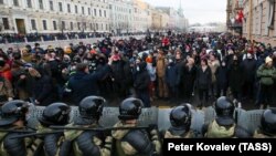 Акция протеста 31 января в Петербурге